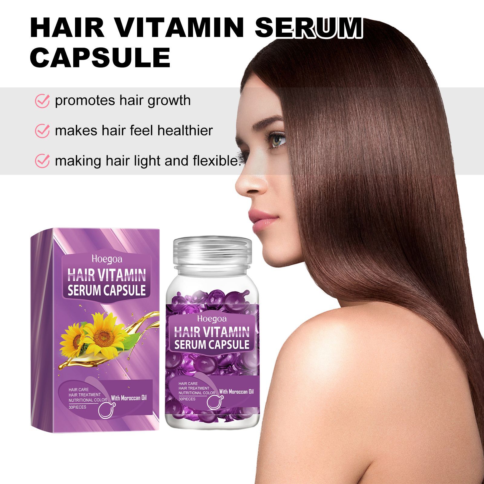 Vitamin Hair Essential Oil Cap - Hair Growth Serum Oil recension och pris