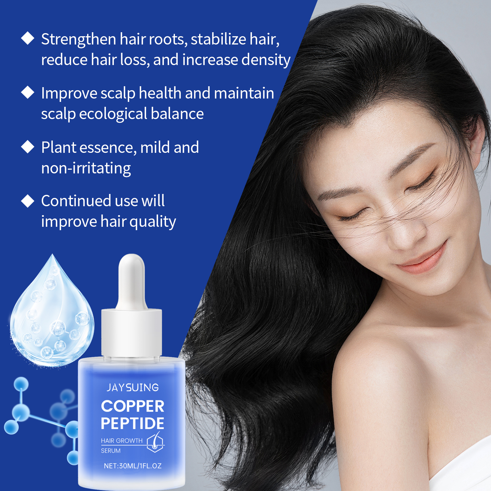 Copper Peptide Shampoo Hair Gr - Hair Growth Serum Oil recension och pris