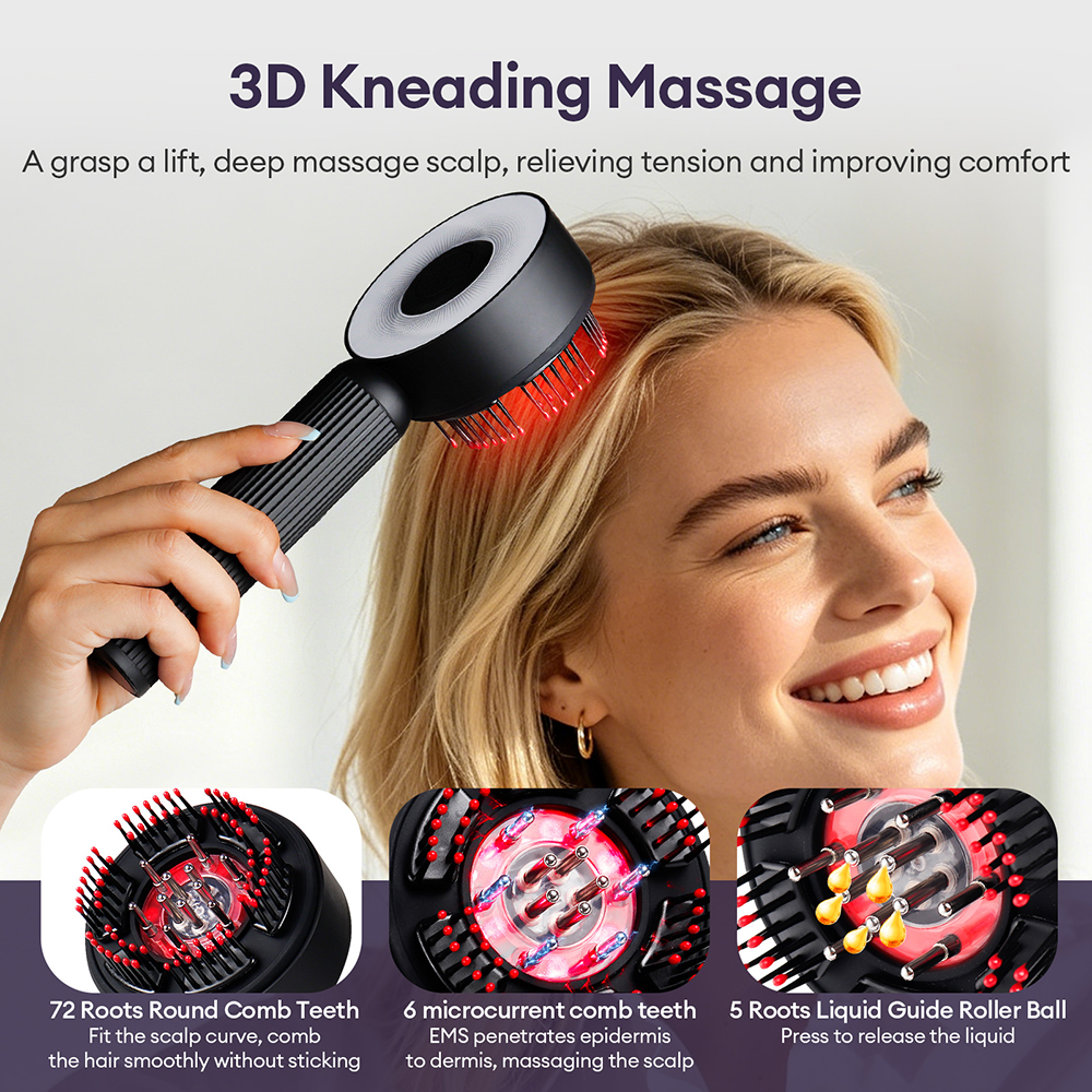 Electric Massage Comb Vibratio - Hair Growth Serum Oil recension och pris