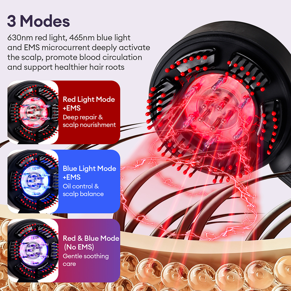 Electric Massage Comb Vibratio - Hair Growth Serum Oil recension och pris