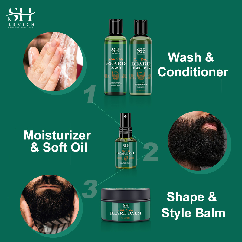 Sevich Tea Tree Beard Care Ser - Hair Care Essence Oil Spray recension och pris