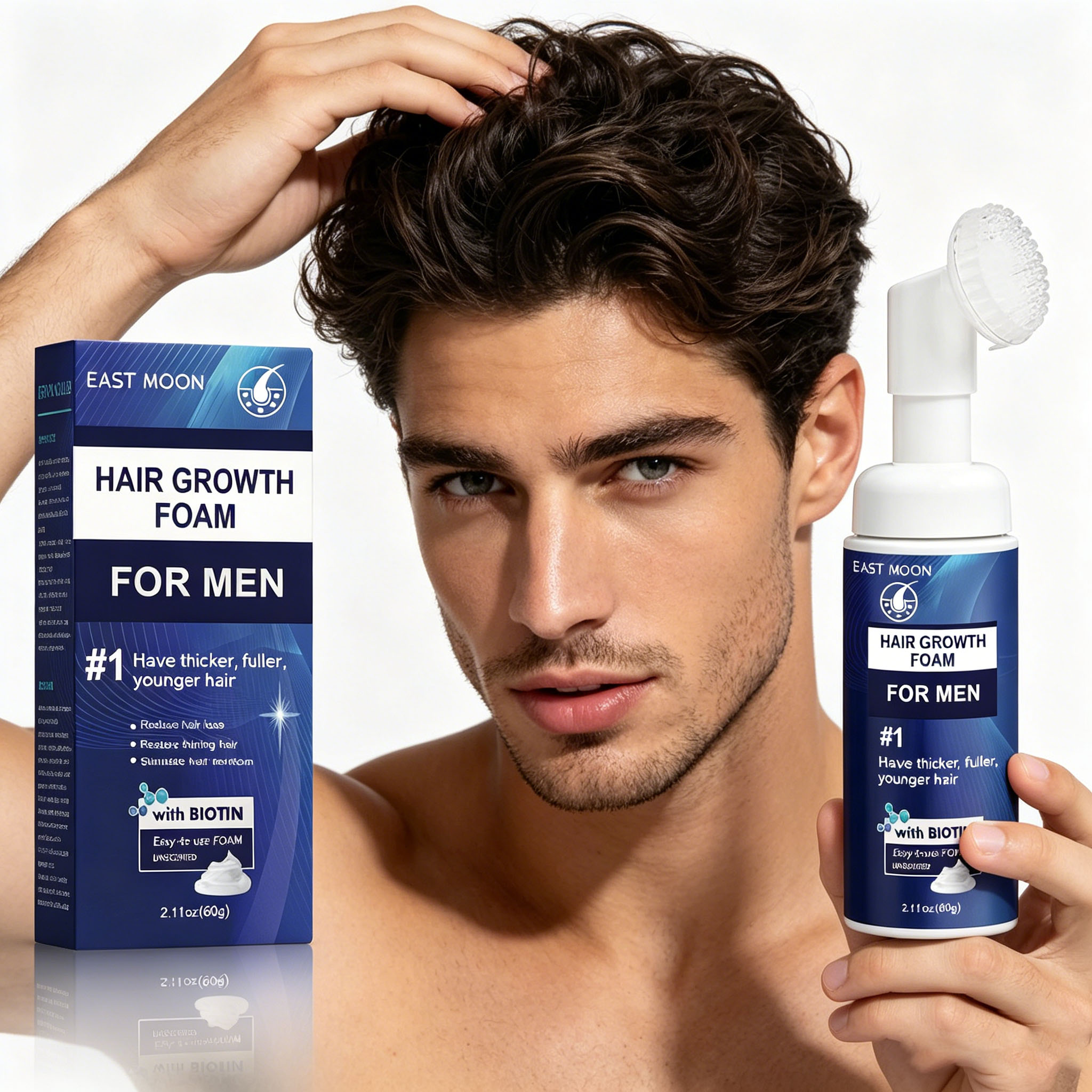 Hair Growth Foam Silicone Brus - Hair Care Growth recension och pris