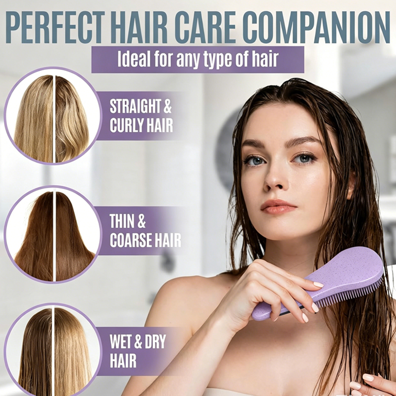 Wheat Straw Scalp Massage Brus - Hair Care Kit recension och pris