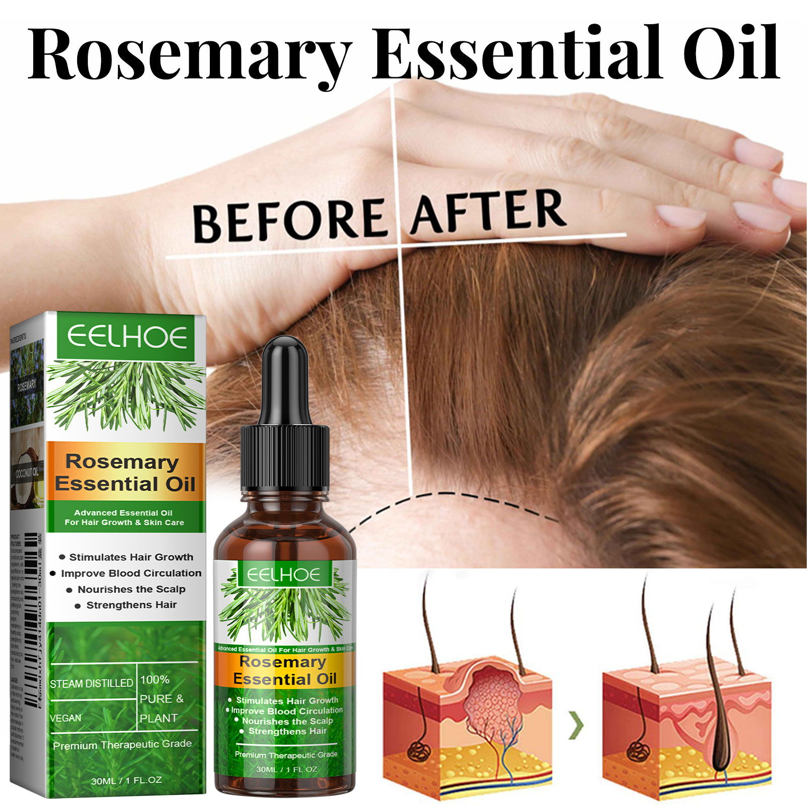 Hair Growth Serum Fast Growing - Hair Care Essence Oil Spray recension och pris