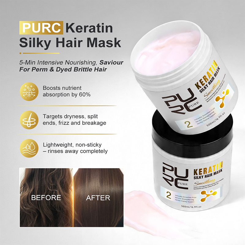 PURC Keratin Treatment Hair Ca - Hair Care Kit recension och pris