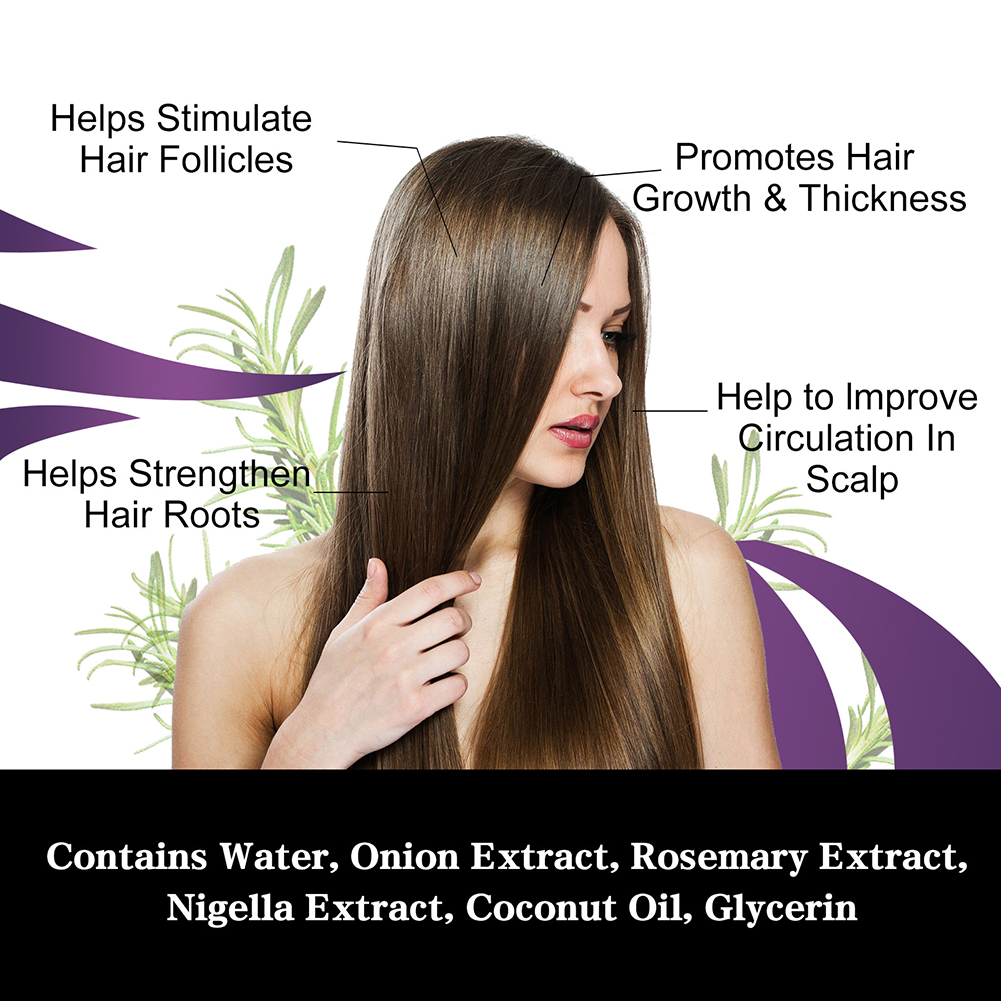 30ml Onion Rosemary Hair Growt - Hair Care Essence Oil Spray recension och pris