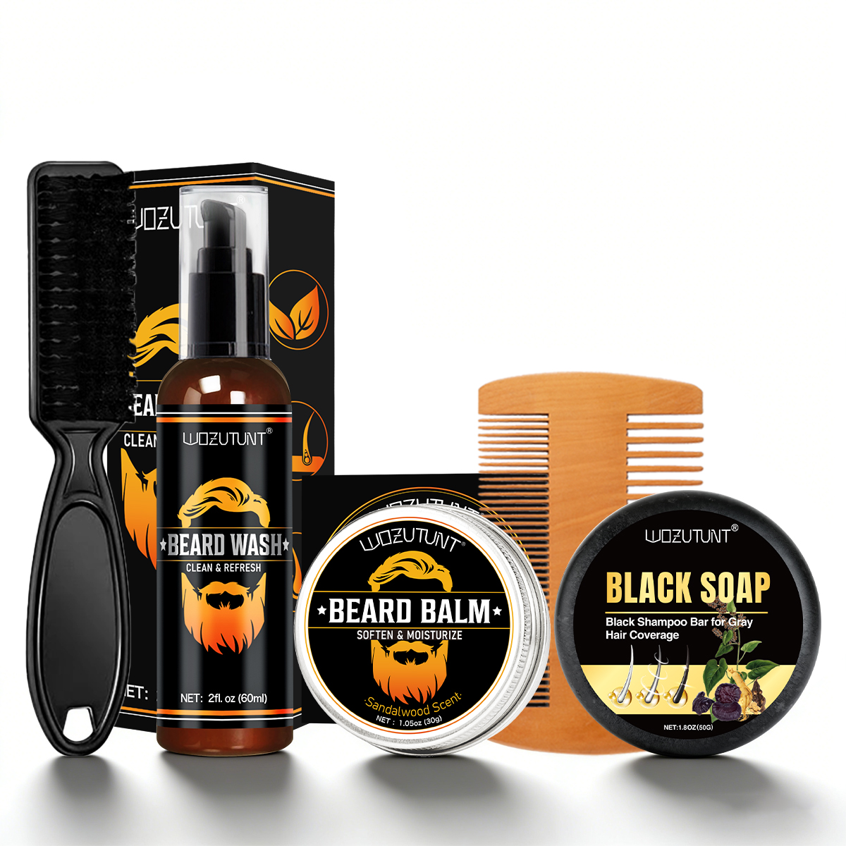 Beard Wash Moustache Balm and  - Hair Care Kit recension och pris