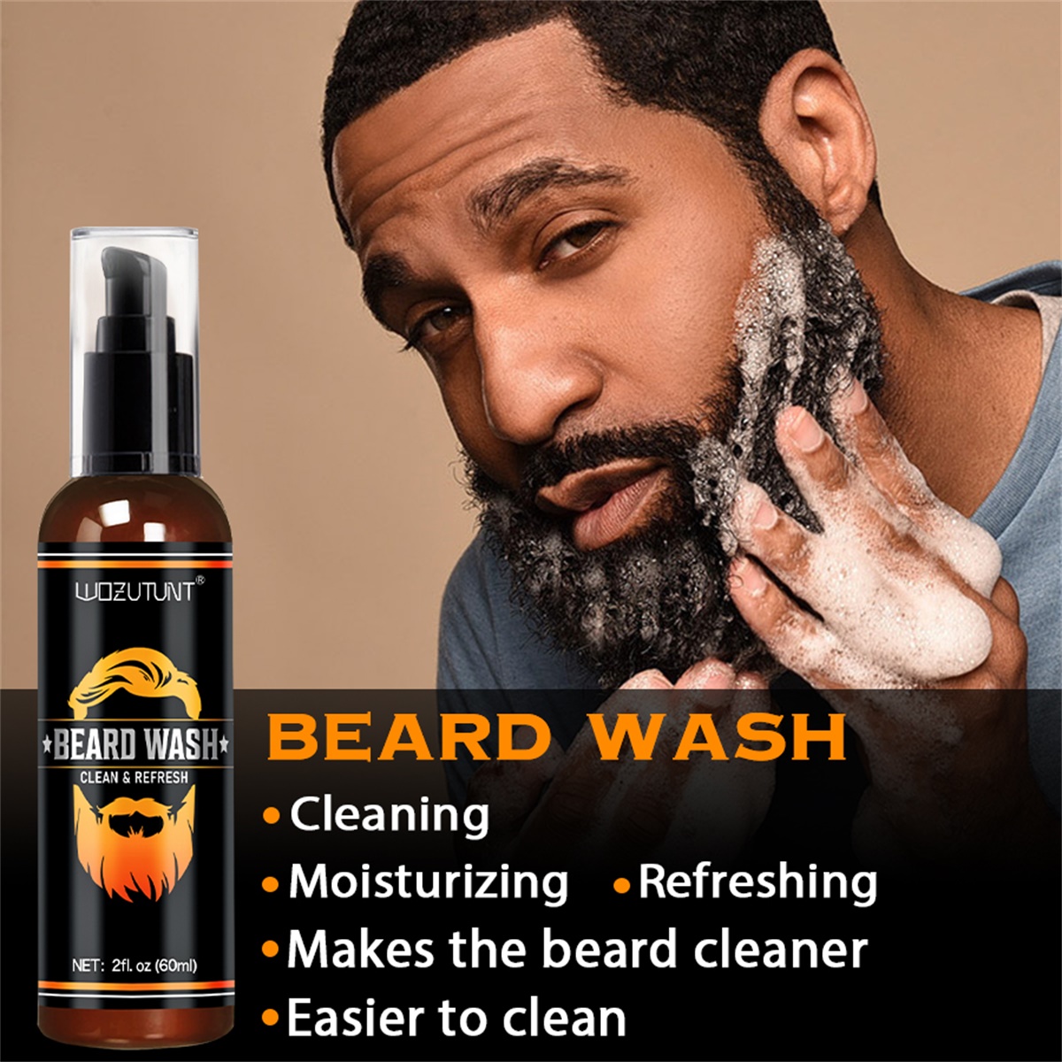 Beard Wash Moustache Balm and  - Hair Care Kit recension och pris