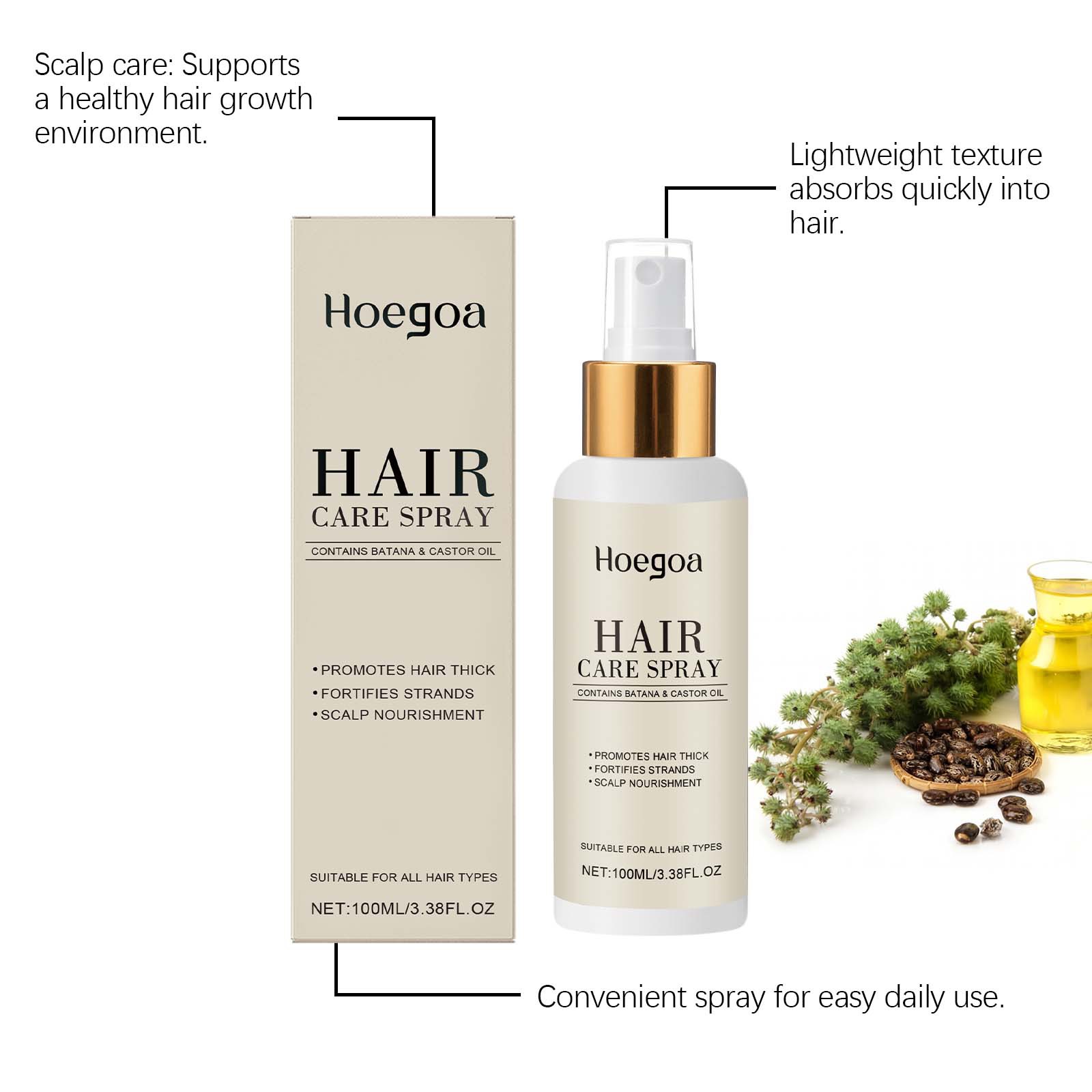 HOEGOA Hair Care Essential Oil - Hair Care Essence Oil Spray recension och pris