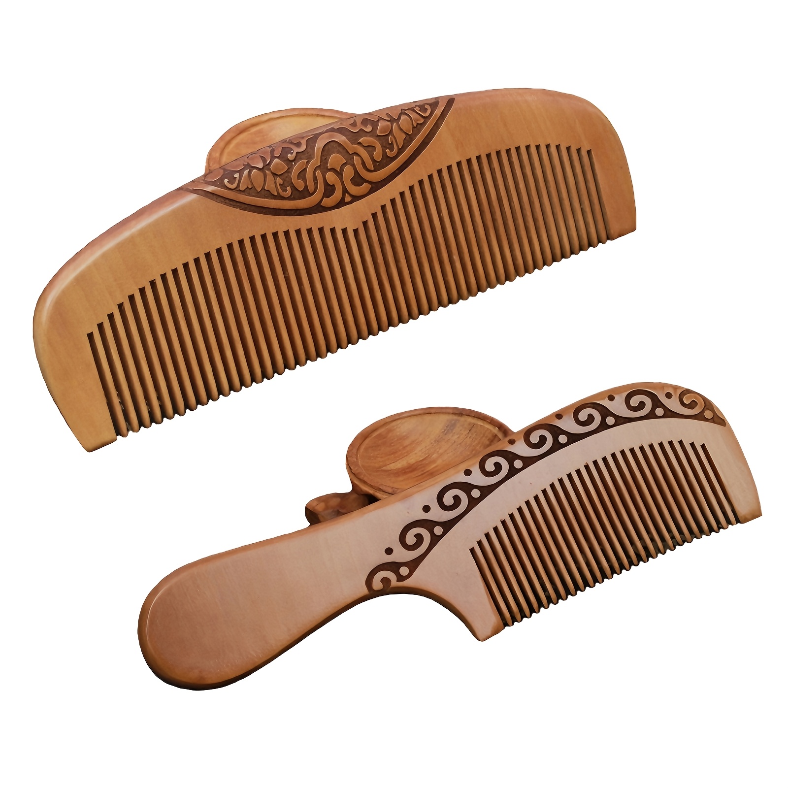 4Pcs set of walnut handle wood - Hair Care Normal recension och pris
