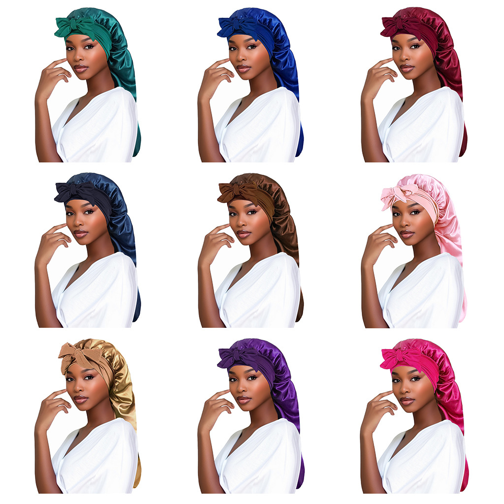 Long Satin Bonnet for Women, S - Hair Care Night Routine recension och pris